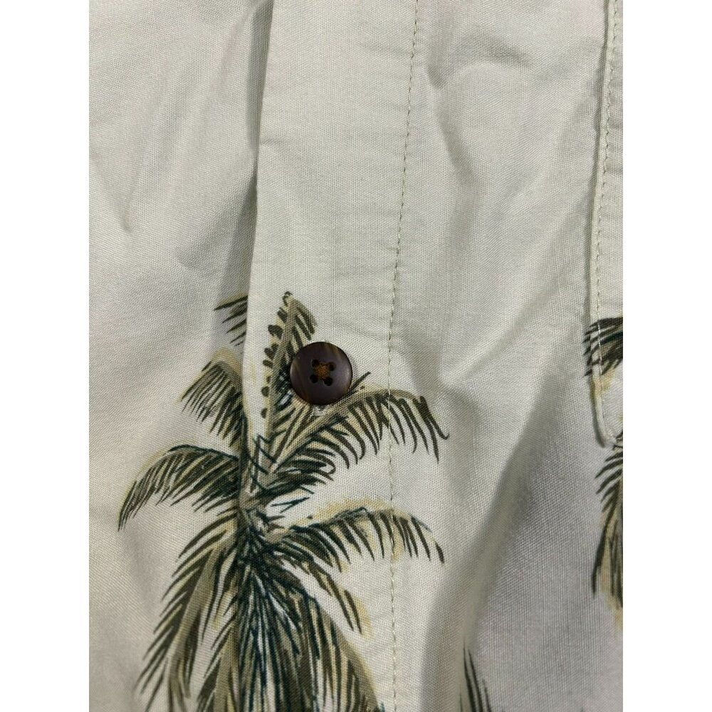 Big Dog Men's Hawaiian Shirt X-Large All Around Palm Tree Print Short Sleeve But - Picture 6 of 7